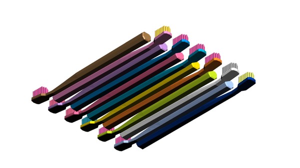curaprox toothbrush 5460 3d model - curaprox 5460 toothbrush by Pavol Lobb